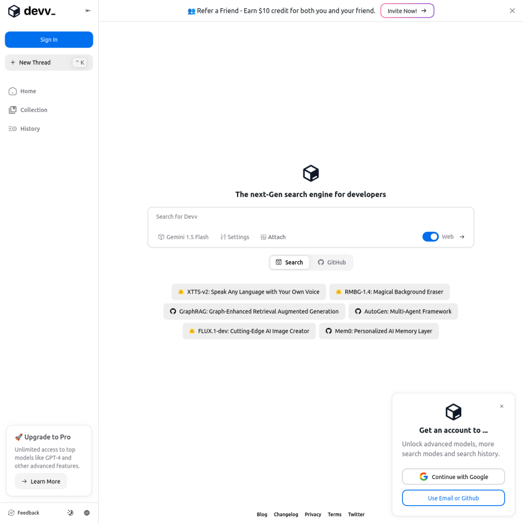 Devv.ai screenshot