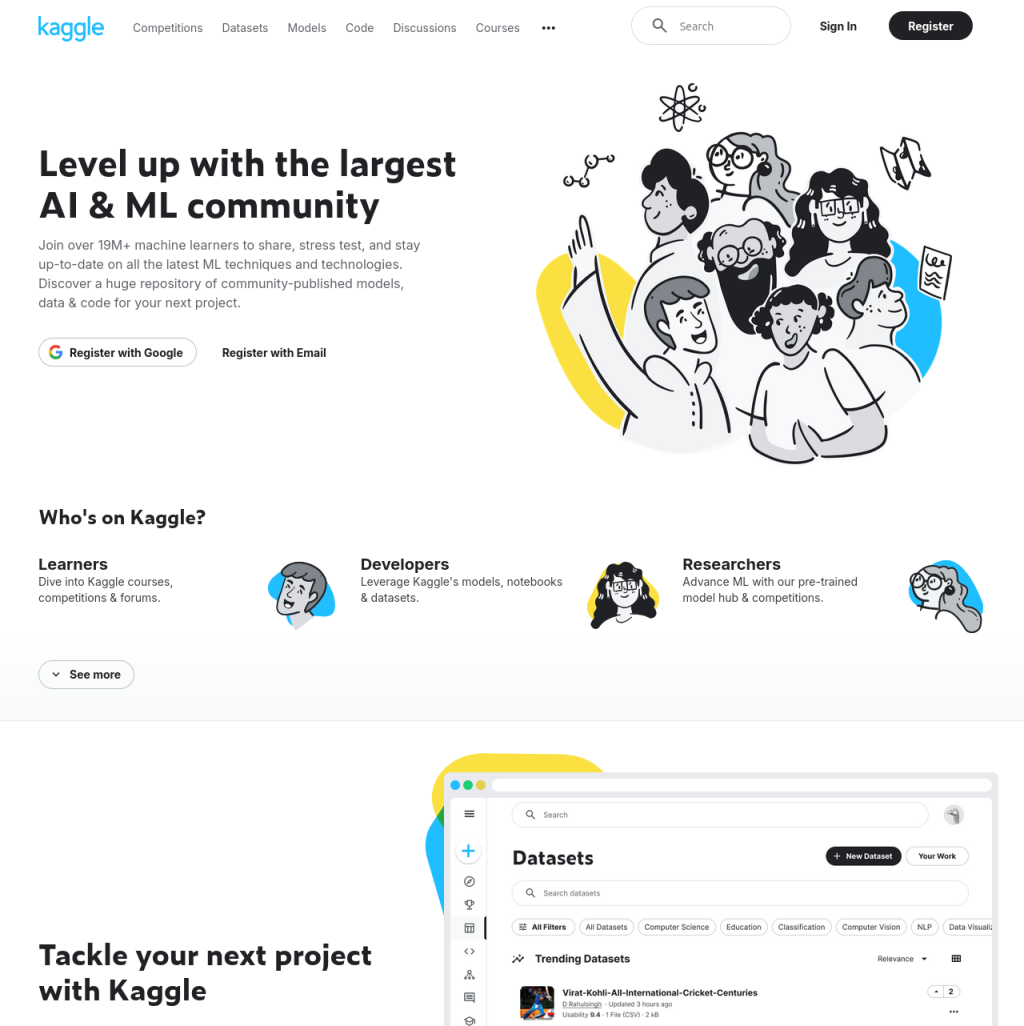 Kaggle screenshot.
